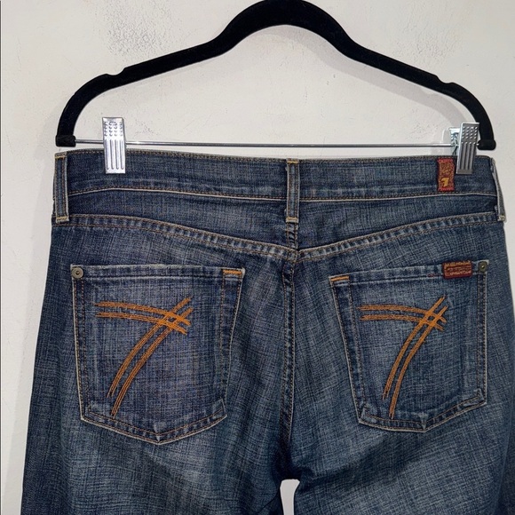 Dojo jeans flare wide leg 7 for all mankind 29 denim - Picture 4 of 7